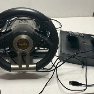 PXN Racing Wheel Controller in Black and Silver